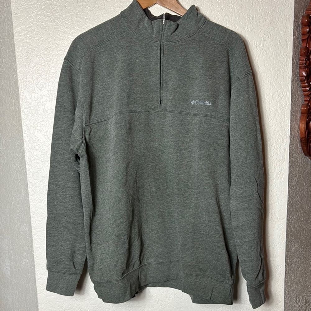 Columbia Men's Gray Half-Zip Sweater
